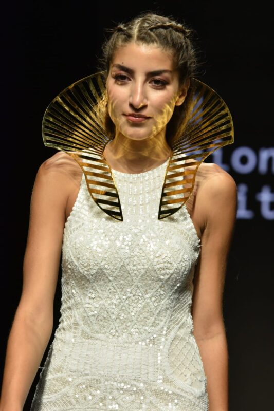 Tutankhamun jewelry collar by Reem Jano